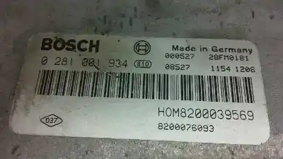Second-hand car spare part ecu engine control for renault scenic (ja..) 1.9 dci authentique oem iam references 0281001934  228