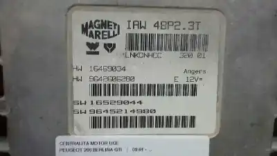 Second-hand car spare part ecu engine control for peugeot 206 berlina gti oem iam references iaw 48p2.3t  221