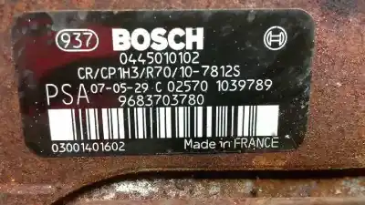Автозапчасти б/у тнвд насос за citroen c3 (s desde 09/2009) 1.4 hdi ссылки oem iam 0445010102   Автозапчасти б/у тнвд насос за citroen c3 (s desde 09/2009) 1.4 hdi ссылки oem iam 0445010102