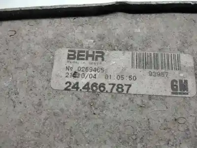 Pezzo di ricambio per auto di seconda mano intercooler per opel combo furgoneta/monovolumen 1.7 cdti 16v riferimenti oem iam 24466787  
