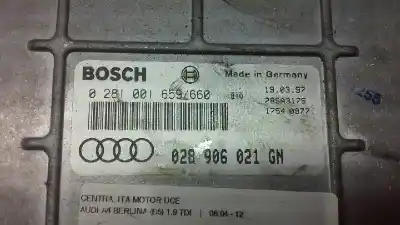 Pezzo di ricambio per auto di seconda mano centralina motore per audi a4 berlina (b5) 1.9 tdi riferimenti oem iam 028906021gn 028101659/688 81028543175