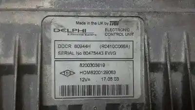 Автозапчастина б/у ебу контролер двигуна для renault clio ii fase ii (b/cb0) expression посилання на oem iam   264