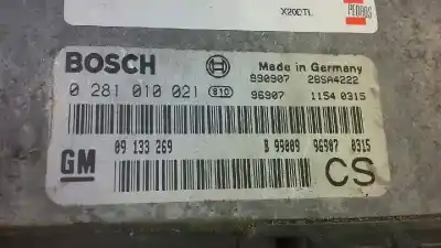 Piesă de schimb auto la mâna a doua Unitate De Control Motor Ecu pentru OPEL ZAFIRA A 2.0 Comfort Referințe OEM IAM 0281010021  10944