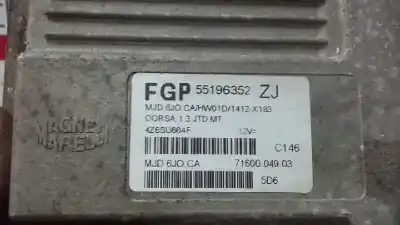 Автозапчасти б/у блок управления двигателем за opel corsa 3 c 1.3 cdti 70ch manual ссылки oem iam fgp55196352zj  149
