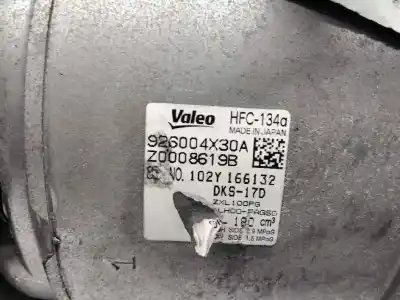 Second-hand car spare part air conditioning compressor for nissan cabstar 35.14 oem iam references 926004x30a  z0008619b