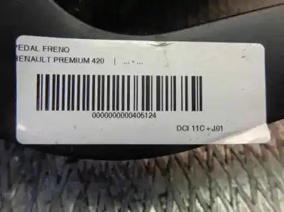 Peça sobressalente para automóvel em segunda mão pedal de travão por renault premium 420 referências oem iam   