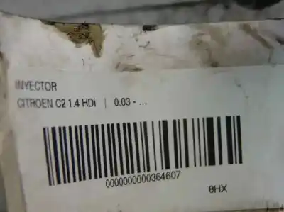 Second-hand car spare part injector for citroen c2 (jm_) 1.4 hdi oem iam references   