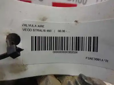 Second-hand car spare part additional air valve for iveco stralis 450 oem iam references   