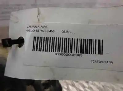 Second-hand car spare part additional air valve for iveco stralis 450 oem iam references   