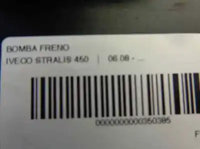 Second-hand car spare part brake pump for iveco stralis 450 oem iam references   