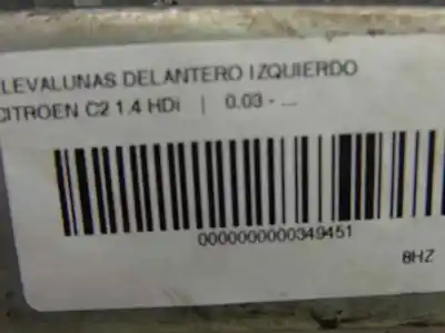 Second-hand car spare part driver left window regulator for citroen c2 (jm_) 1.4 hdi oem iam references   