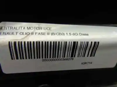 Second-hand car spare part ecu engine control for renault clio ii fase ii (b/cb0) 1.5 dci diesel oem iam references   269
