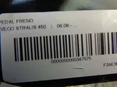 Peça sobressalente para automóvel em segunda mão pedal de travão por iveco stralis 450 referências oem iam   