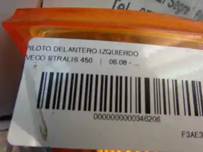Peça sobressalente para automóvel em segunda mão farolim dianteiro esquerdo por iveco stralis 450 referências oem iam   