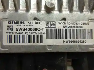 Second-hand car spare part ecu engine control for citroen c3 1.4 hdi exclusive oem iam references 5ws40068ct 9648624280 9652888580