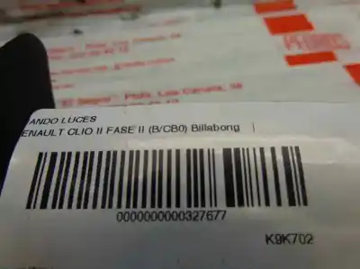 Second-hand car spare part headlights switch for renault clio ii fase ii (b/cb0) 1.5 dci diesel 65 cv / 48 kw oem iam references   