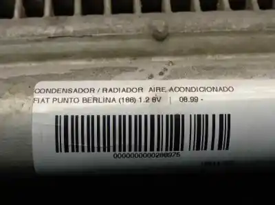 Peça sobressalente para automóvel em segunda mão condensador / radiador de ar condicionado por fiat punto berlina (188) 1.2 8v dynamic referências oem iam   
