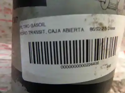 Peça sobressalente para automóvel em segunda mão filtro de gasóleo por ford transit, caja abierta 1995 2.5 diesel cat referências oem iam   