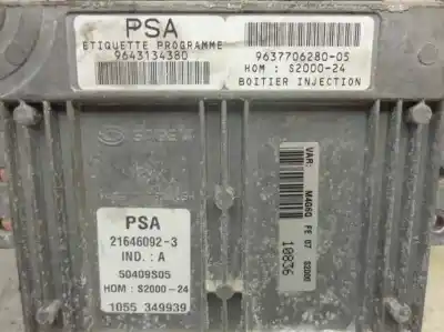 Peça sobressalente para automóvel em segunda mão centralina de motor uce por citroen berlingo 1.4i 600 furg. referências oem iam 216460923