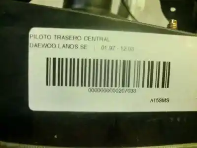 Peça sobressalente para automóvel em segunda mão farolim traseiro central por daewoo lanos se referências oem iam   