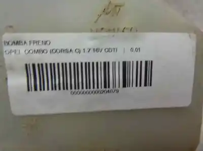 Автозапчасти б/у тормозной насос за opel combo furgoneta/monovolumen 1.7 cdti 16v ссылки oem iam 03495064  
