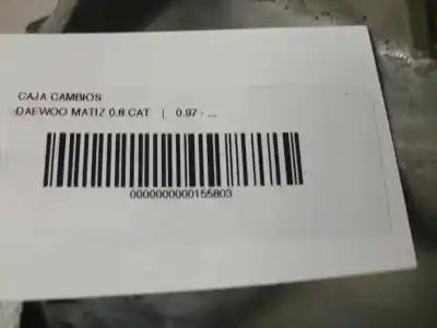Автозапчастина б/у коробка передач для daewoo matiz 0.8 cat посилання на oem iam   