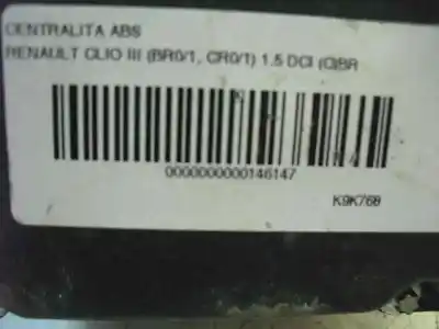 Peça sobressalente para automóvel em segunda mão boitier de commande de abs por renault clio iii 1.5 dci diesel referências oem iam   