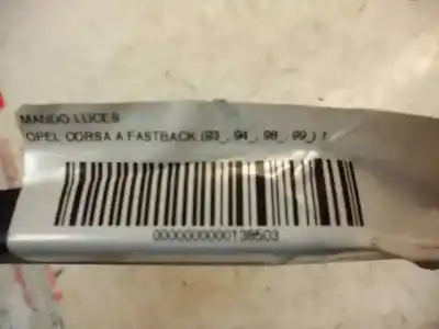 Second-hand car spare part headlights switch for opel corsa a 1.0 oem iam references   