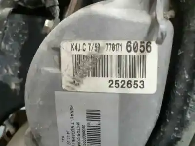Second-hand car spare part complete engine for renault megane i coupe fase 2 1.4 16v oem iam references k4j 750  