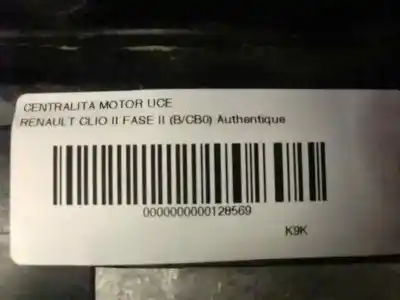 Pezzo di ricambio per auto di seconda mano centralina motore per renault clio ii fase ii (b/cb0) authentique riferimenti oem iam 0200212348  248