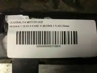 Pièce détachée automobile d'occasion calculateur moteur ecu pour renault clio ii fase ii (b/cb0) 1.5 dci diesel 65 cv / 48 kw références oem iam 80925m 98613 256