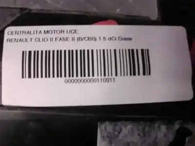 Автозапчастина б/у ебу контролер двигуна для renault clio ii fase ii (b/cb0) 1.5 dci diesel посилання на oem iam r0410c066a 98613 260