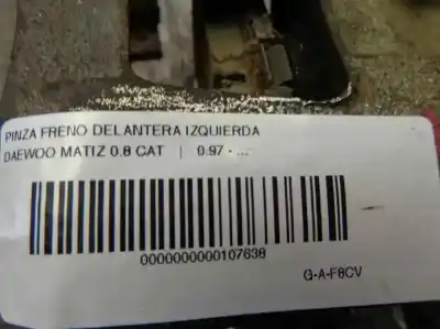 Second-hand car spare part front left brake caliper for daewoo matiz 0.8 cat oem iam references  95271 