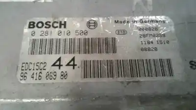 İkinci el araba yedek parçası ecu motor kontrol cihazi için peugeot 206 berlina motor 2.0 ltr. - 66 kw hdi cat oem iam referansları 0281010500  9641606980