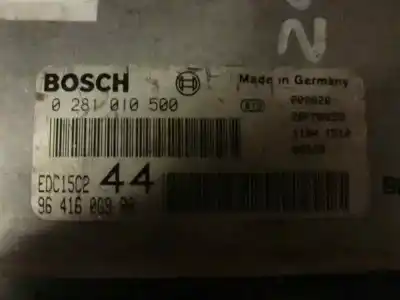 İkinci el araba yedek parçası ecu motor kontrol cihazi için peugeot 206 berlina motor 2.0 ltr. - 66 kw hdi cat oem iam referansları 0281010500  9641606980
