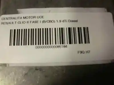 Автозапчасти б/у блок управления двигателем за renault clio ii fase i (b/cbo) 1.9 dti diesel 80 cv / 59 kw ссылки oem iam 0281001878 44917 238
