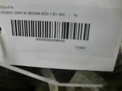 Gebrauchtes Autoersatzteil zylinderkopf des motors zum honda civic (ec/ed) 1.5 3 kat berlina (ed6) oem-iam-referenzen  44412 