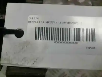 Second-hand car spare part cylinder head for renault 19 hatchback (b/c53) 1.8 cat oem iam references 7760786465 35285 