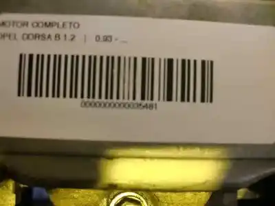 Автозапчастина б/у двигун комплект для opel corsa a 1.2 посилання на oem iam c12nz 14205 