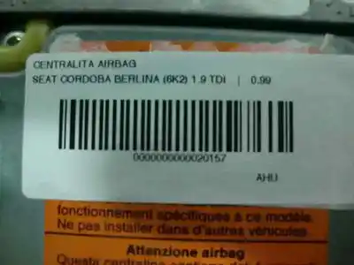 Piesă de schimb auto la mâna a doua unitate de control airbag pentru seat cordoba berlina (6k2) 1.9 tdi referințe oem iam  116370 