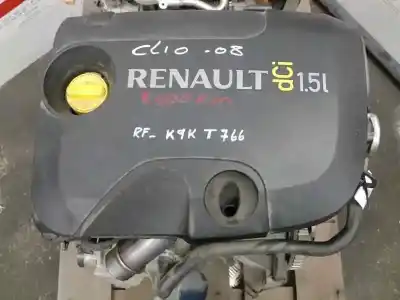 Second-hand car spare part complete engine for renault clio iii 1.5 dci diesel cat oem iam references k9k 766 107916 