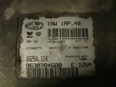 Pièce détachée automobile d'occasion calculateur moteur ecu pour peugeot 106 (s2) 1.4 références oem iam 9630784680 16254.124 iawiap.40