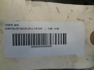 Second-hand car spare part crankshaft for chrysler neon (pl) 1.8 cat oem iam references 028c 100262 