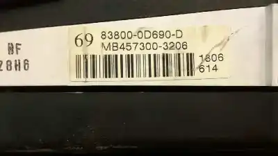 Second-hand car spare part dashboard for toyota yaris (ksp9/scp9/nlp9) básico oem iam references 83800-0d690-d  