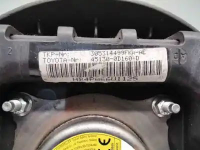 Second-hand car spare part front left air bag for toyota yaris (ksp9/scp9/nlp9) básico oem iam references 451300d160d  