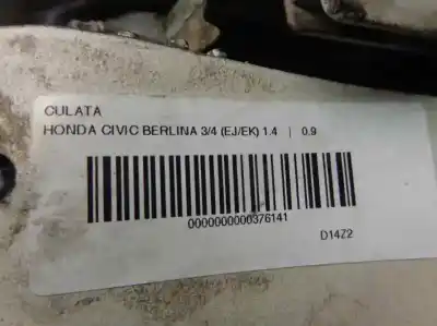 Gebrauchtes Autoersatzteil zylinderkopf des motors zum honda civic berlina 3/4 (ej/ek) 1.4 s 4 dream berlina (ej9) oem-iam-referenzen p24-10  