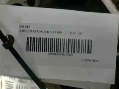 Second-hand car spare part cylinder head for citroen xsara berlina 1.8 16v cat (lfy / xu7jp4) oem iam references 9619060710 53506 