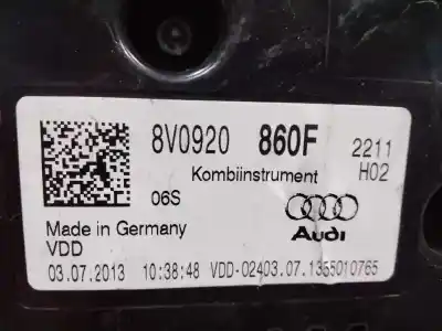 Автозапчастина б/у панель інструментів для audi a3 (8v) ambiente посилання на oem iam 8v0920  