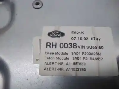 Second-hand car spare part passenger side right window regulator for ford focus c-max (cap) trend (d) oem iam references rh0038  