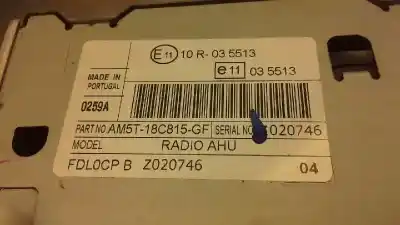 Second-hand car spare part audio system / radio cd for ford grand c-max edition oem iam references am5t18c515gf  